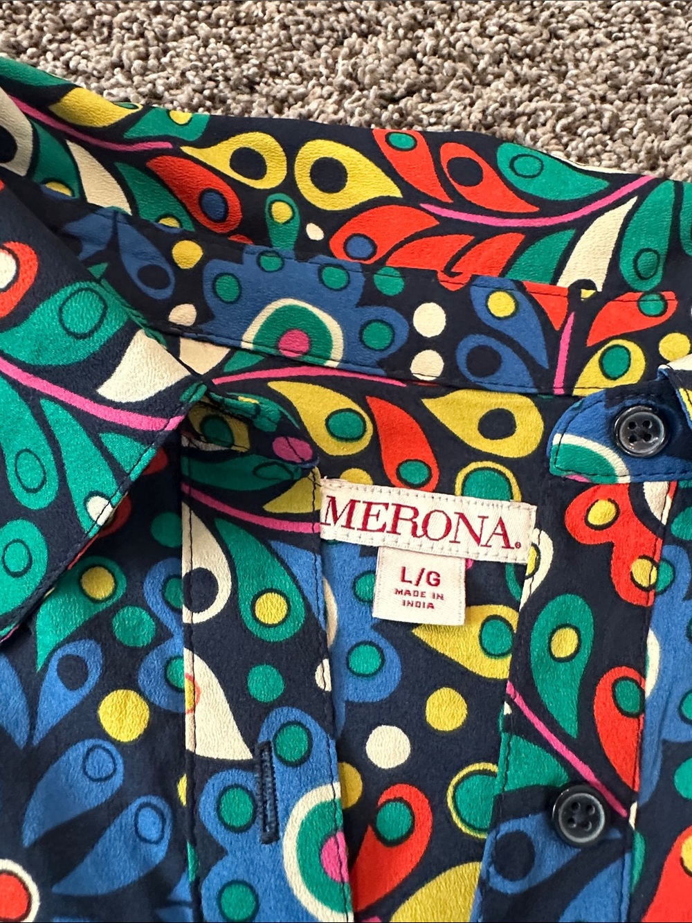 Stunning Merona Blouse size L - Picture 2 of 6